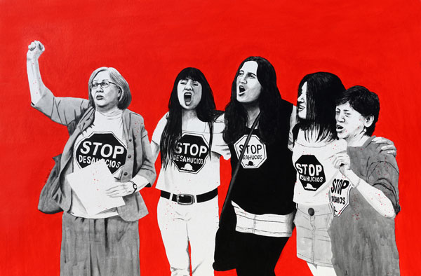 Lucha StopDesahucios Violeta Lola Fernandez Laura Pilar
